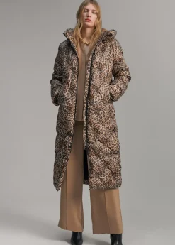 Outlet Abrigo acolchado forro contraste Animal Print|Abrigos Y Cazadoras