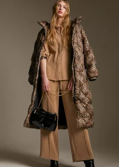 Outlet Abrigo acolchado forro contraste Animal Print|Abrigos Y Cazadoras