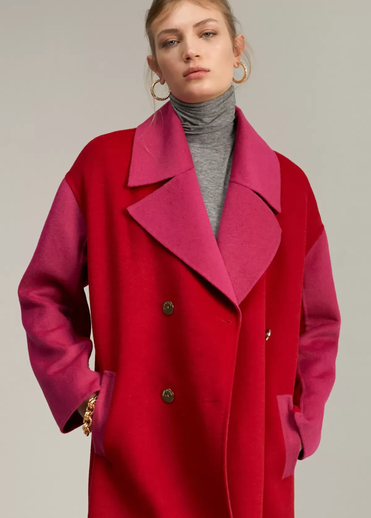 Best Abrigo bicolor handmade Abrigos Y Cazadoras