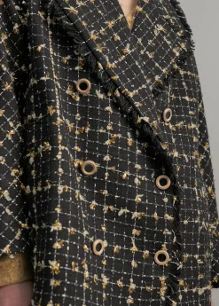 New Abrigo cuadros lúrex Abrigos Y Cazadoras