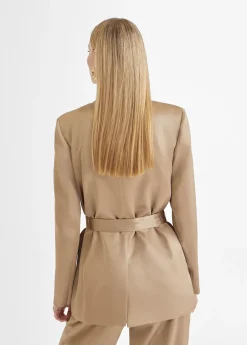 Clearance Americana cruzada satinada Americanas Y Blazers