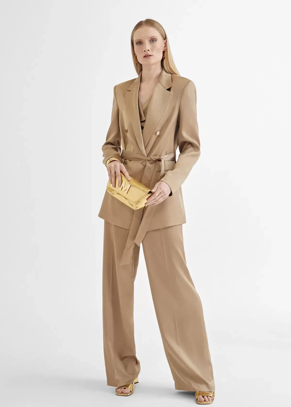 Clearance Americana cruzada satinada Americanas Y Blazers