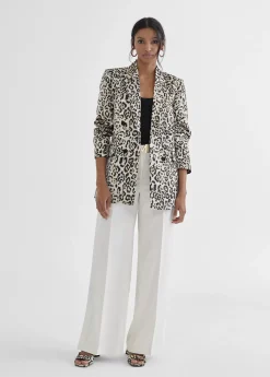 Clearance Americana dorada animal print Americanas Y Blazers