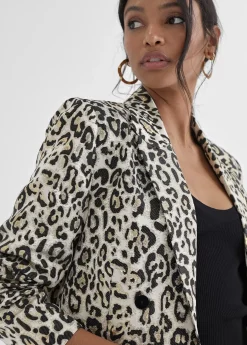 Clearance Americana dorada animal print Americanas Y Blazers