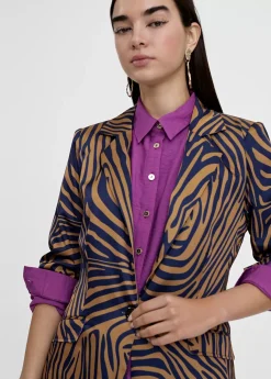 Clearance Americana estampado cebra Americanas Y Blazers