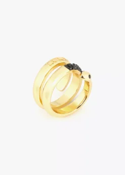 Outlet Anillo serpiente con cristales Anillos