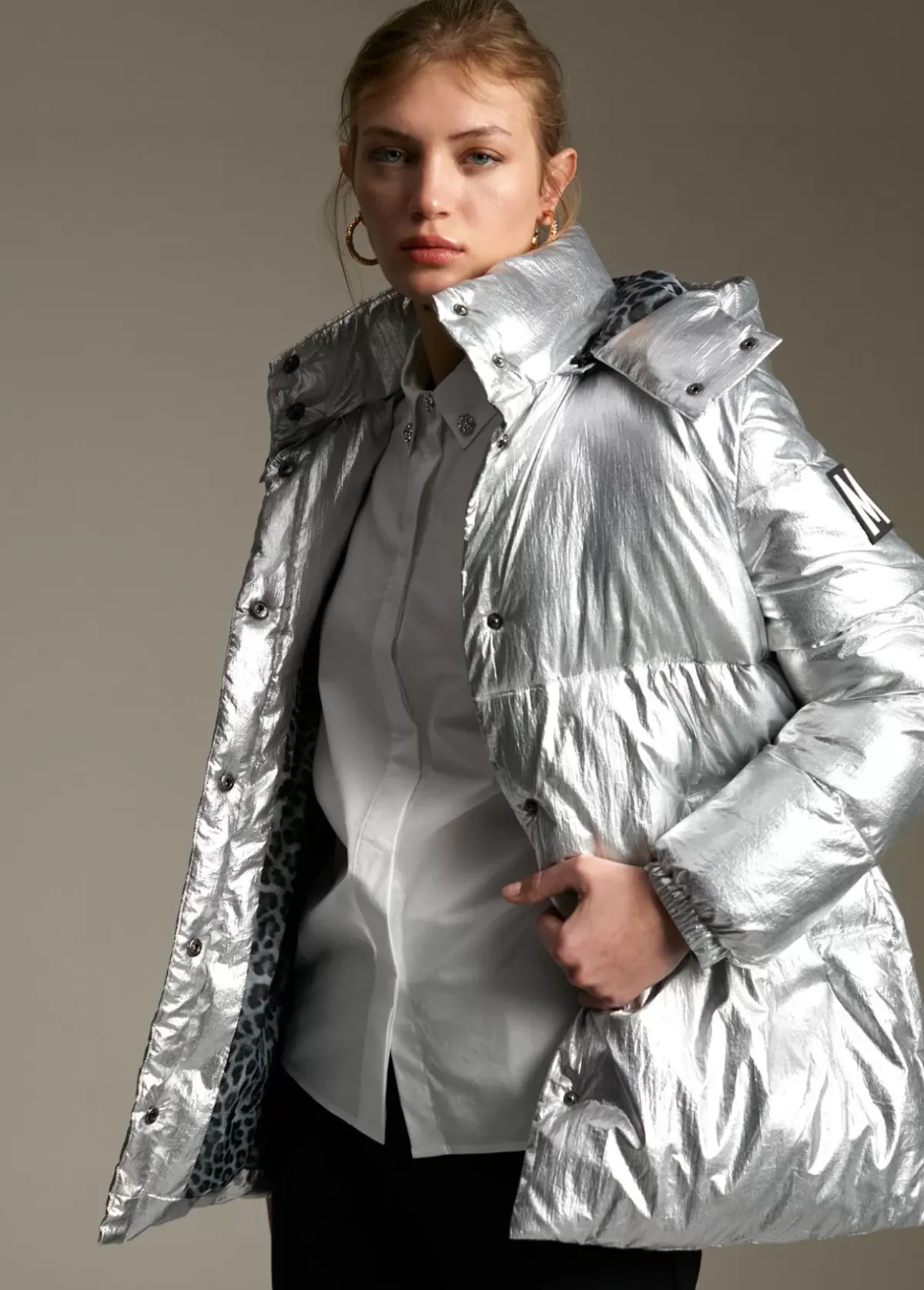 Hot Anorak acolchado metalizado Abrigos Y Cazadoras