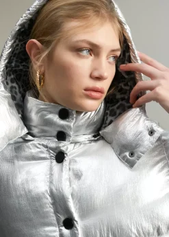 Hot Anorak acolchado metalizado Abrigos Y Cazadoras