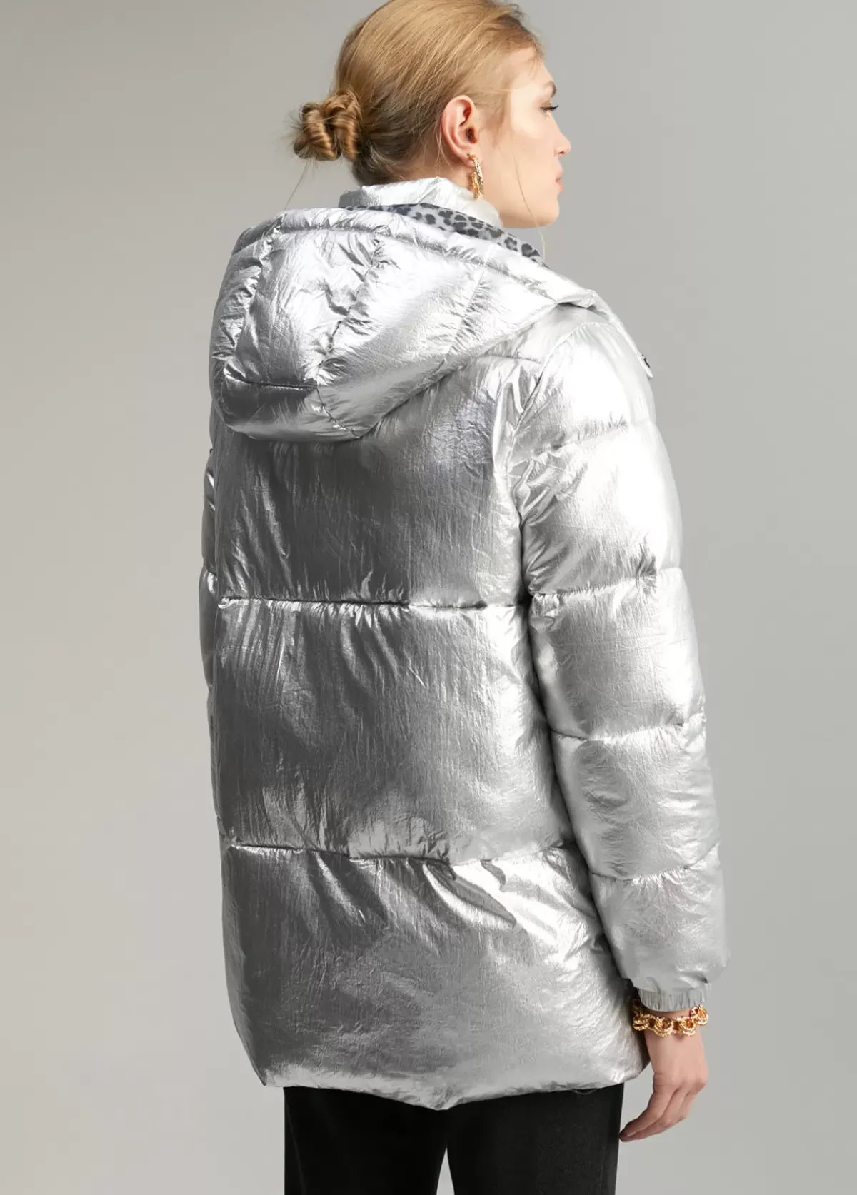 Hot Anorak acolchado metalizado Abrigos Y Cazadoras