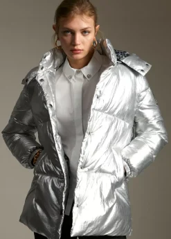 Hot Anorak acolchado metalizado Abrigos Y Cazadoras