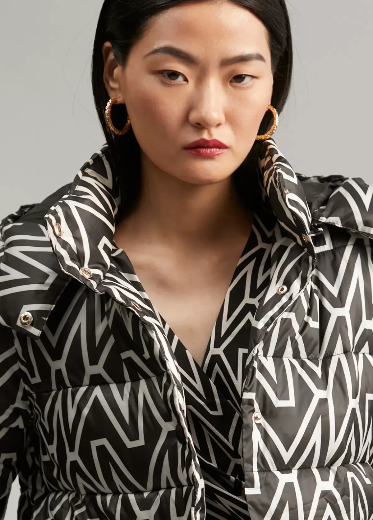 Discount Anorak corto acolchado monograma Abrigos Y Cazadoras