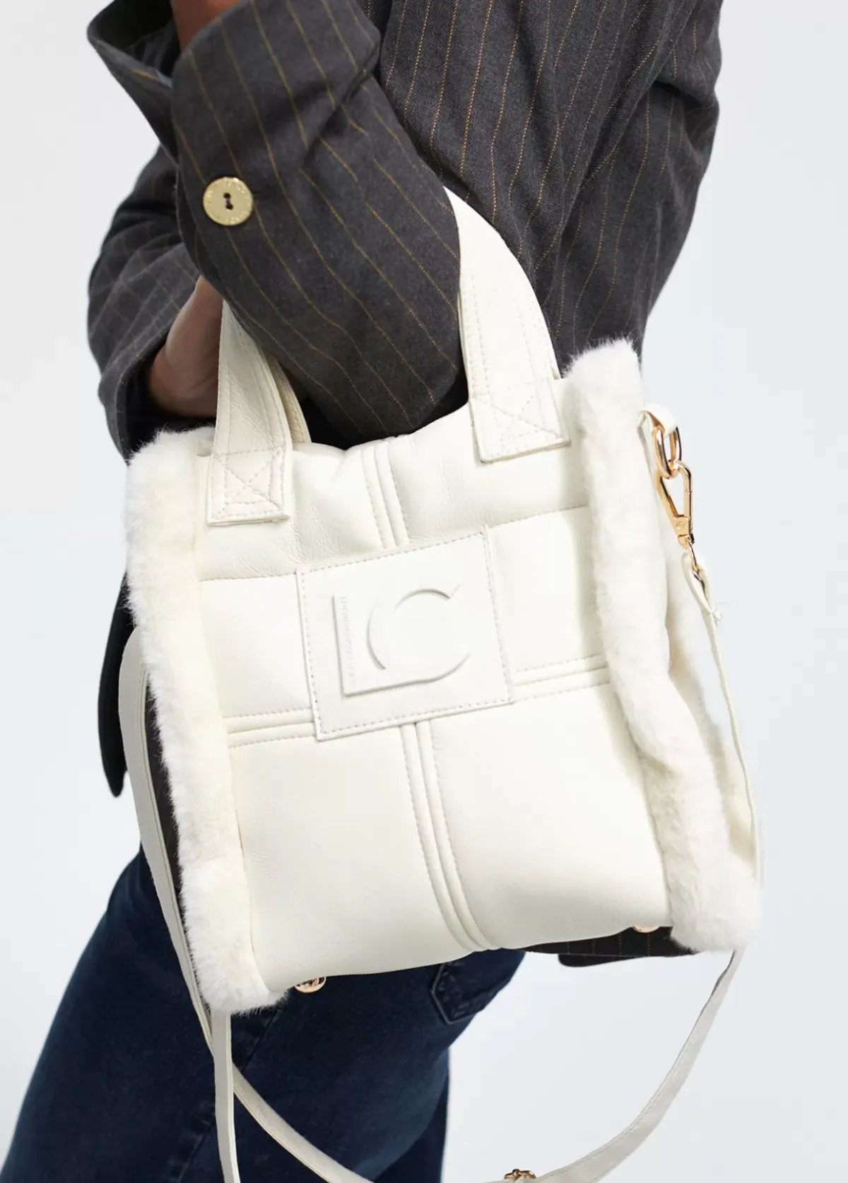 Hot Bandolera efecto piel y pelo Bandoleras|Bolsos Pequeños