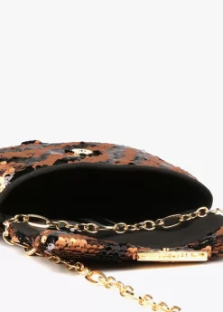 Outlet Bandolera lentejuelas Animal Print|Bandoleras