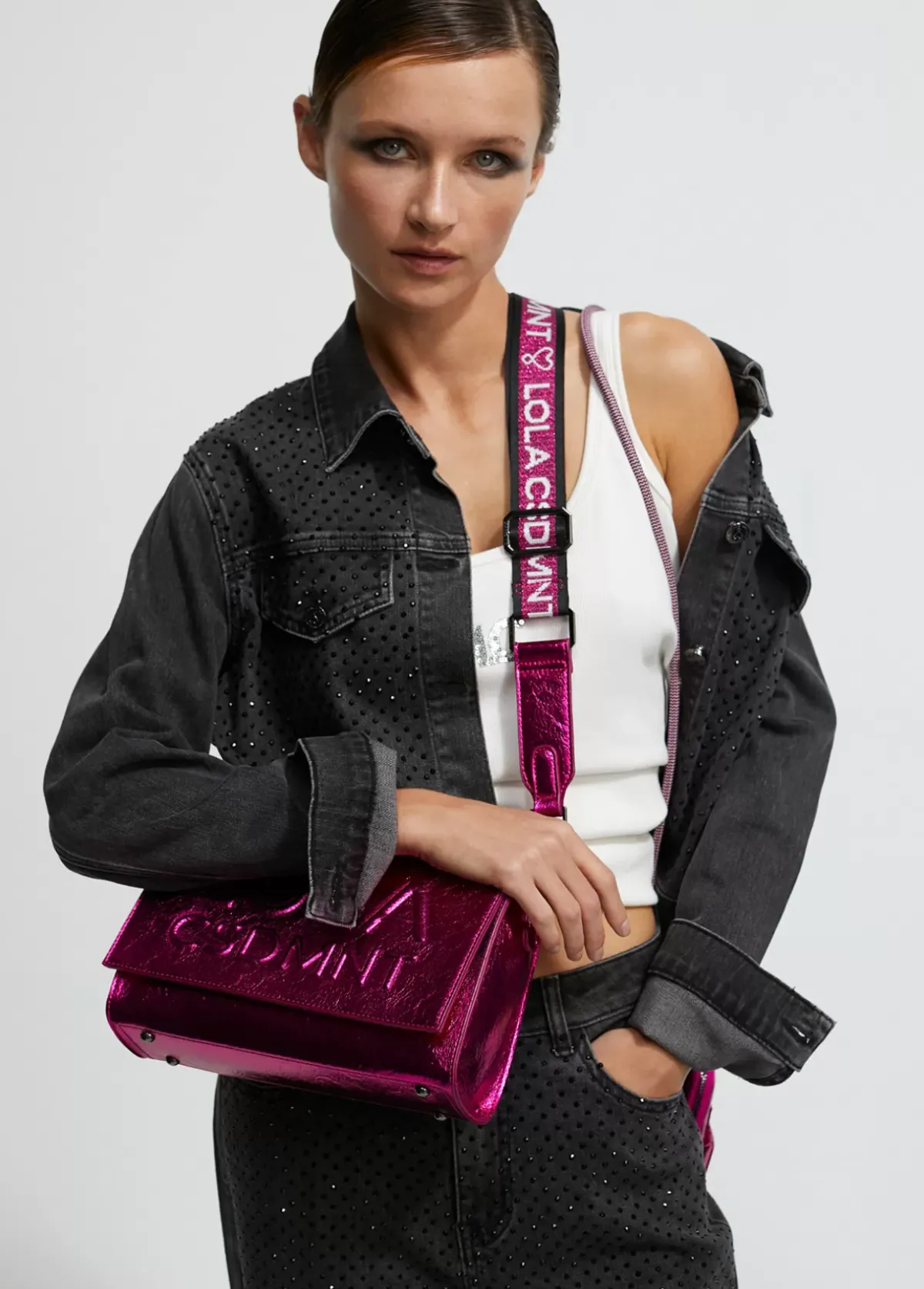 Sale Bandolera metalizada Bandoleras|Bolsos Pequeños