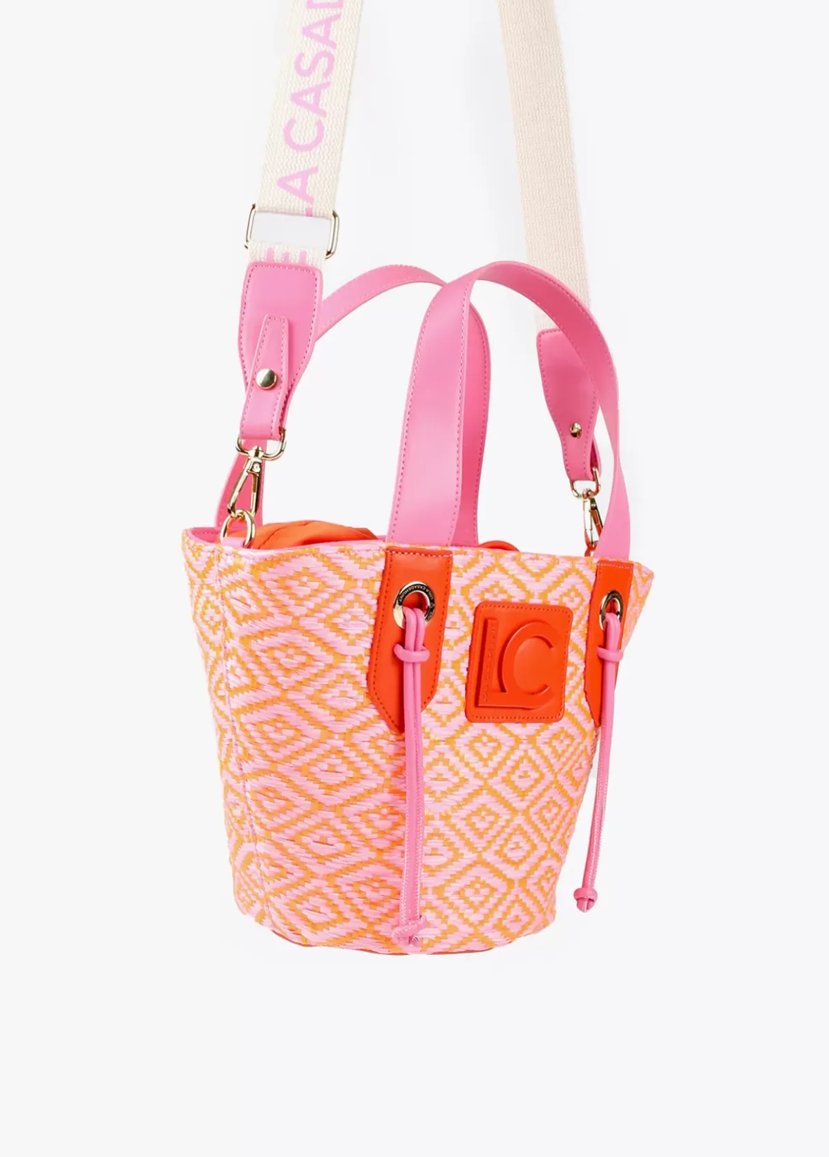 Best Bandolera tipo cesta efecto rafia Bolsos