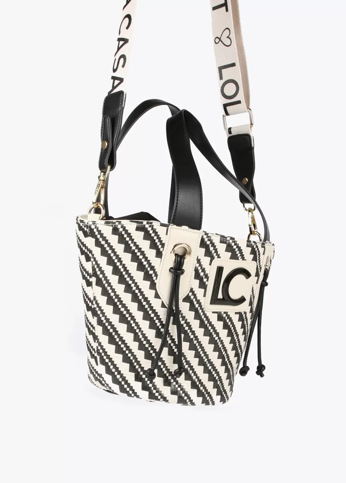 Clearance Bandolera tipo cesta efecto rafia Bolsos