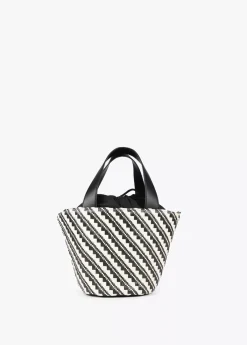 Clearance Bandolera tipo cesta efecto rafia Bolsos