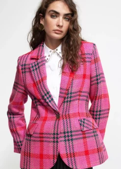 Blazer cuadros tweed Americanas Y Blazers