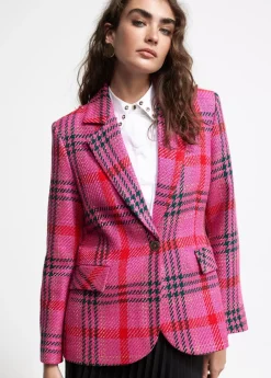 Blazer cuadros tweed Americanas Y Blazers