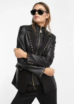 Clearance Blazer detalle eyelets Americanas Y Blazers