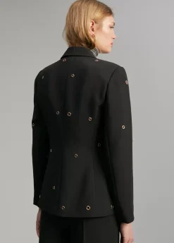 Best Blazer detalle eyelets Americanas Y Blazers