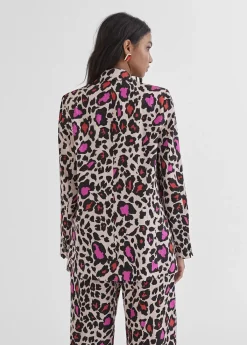 Hot Blazer estampada animal Americanas Y Blazers