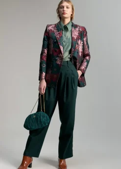 Blazer jacquard floral Americanas Y Blazers