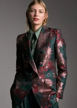 Blazer jacquard floral Americanas Y Blazers