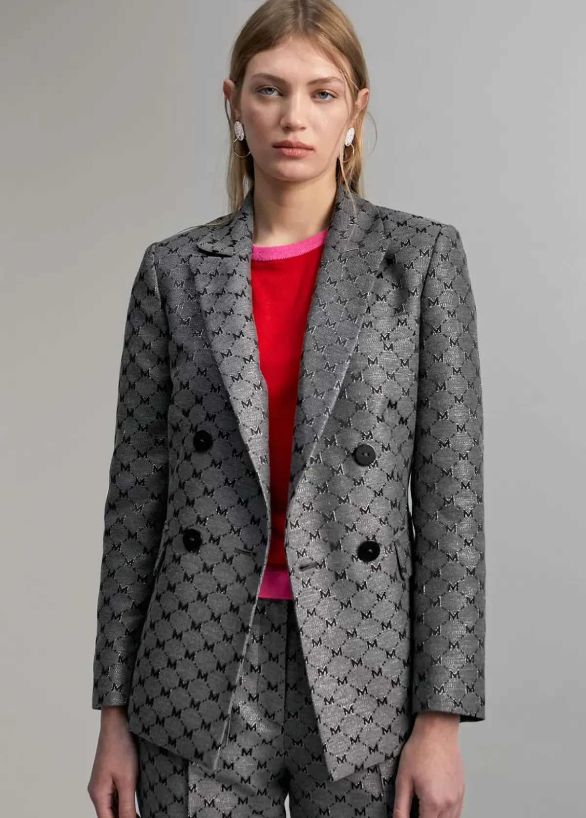 Discount Blazer jacquard monograma Americanas Y Blazers