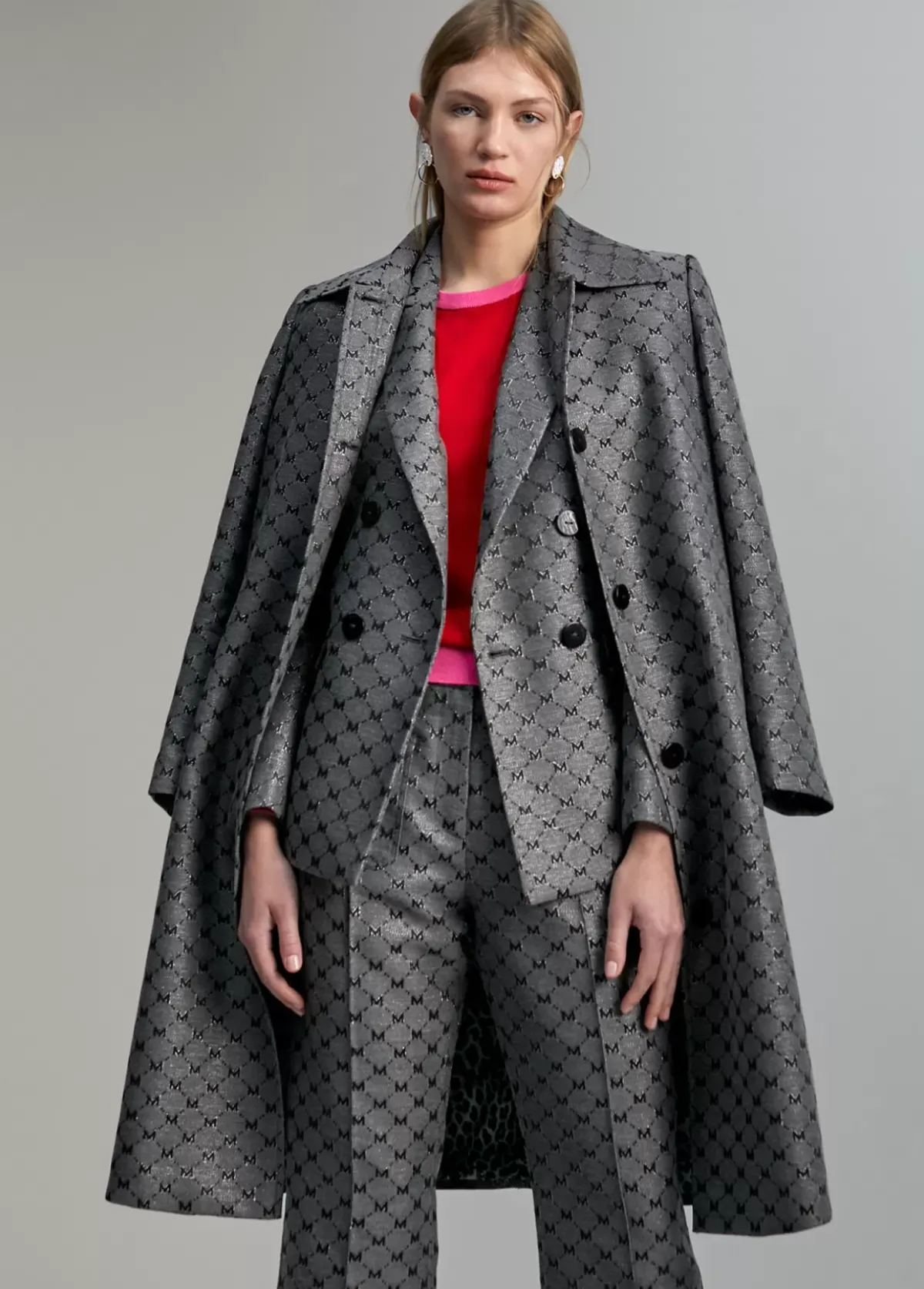 Discount Blazer jacquard monograma Americanas Y Blazers