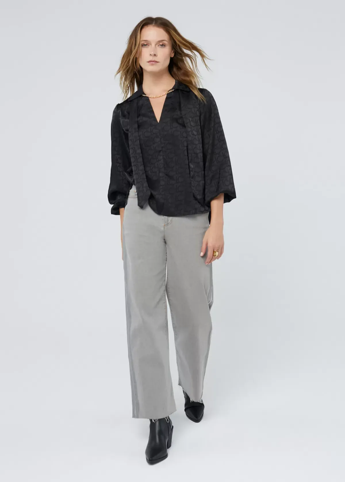 Online Blusa con lazo Camisas Y Blusas