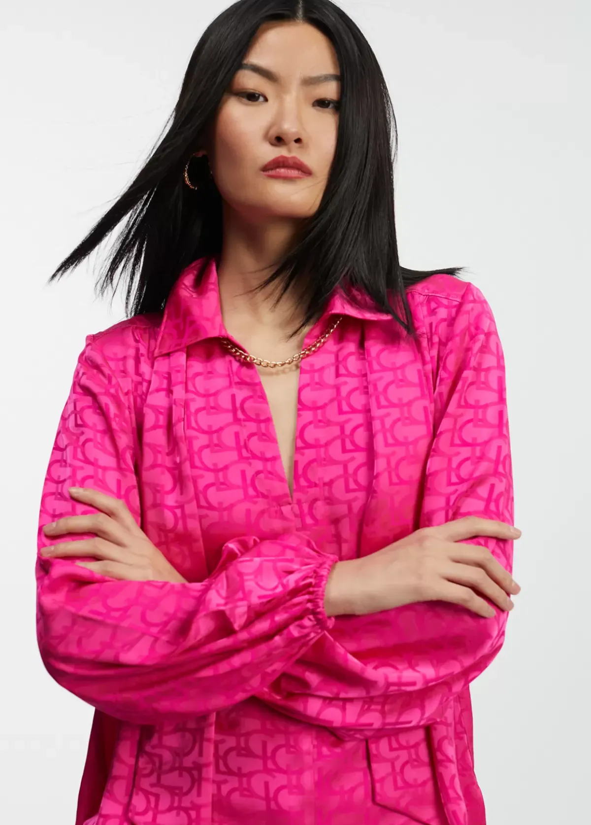 New Blusa con lazo Camisas Y Blusas