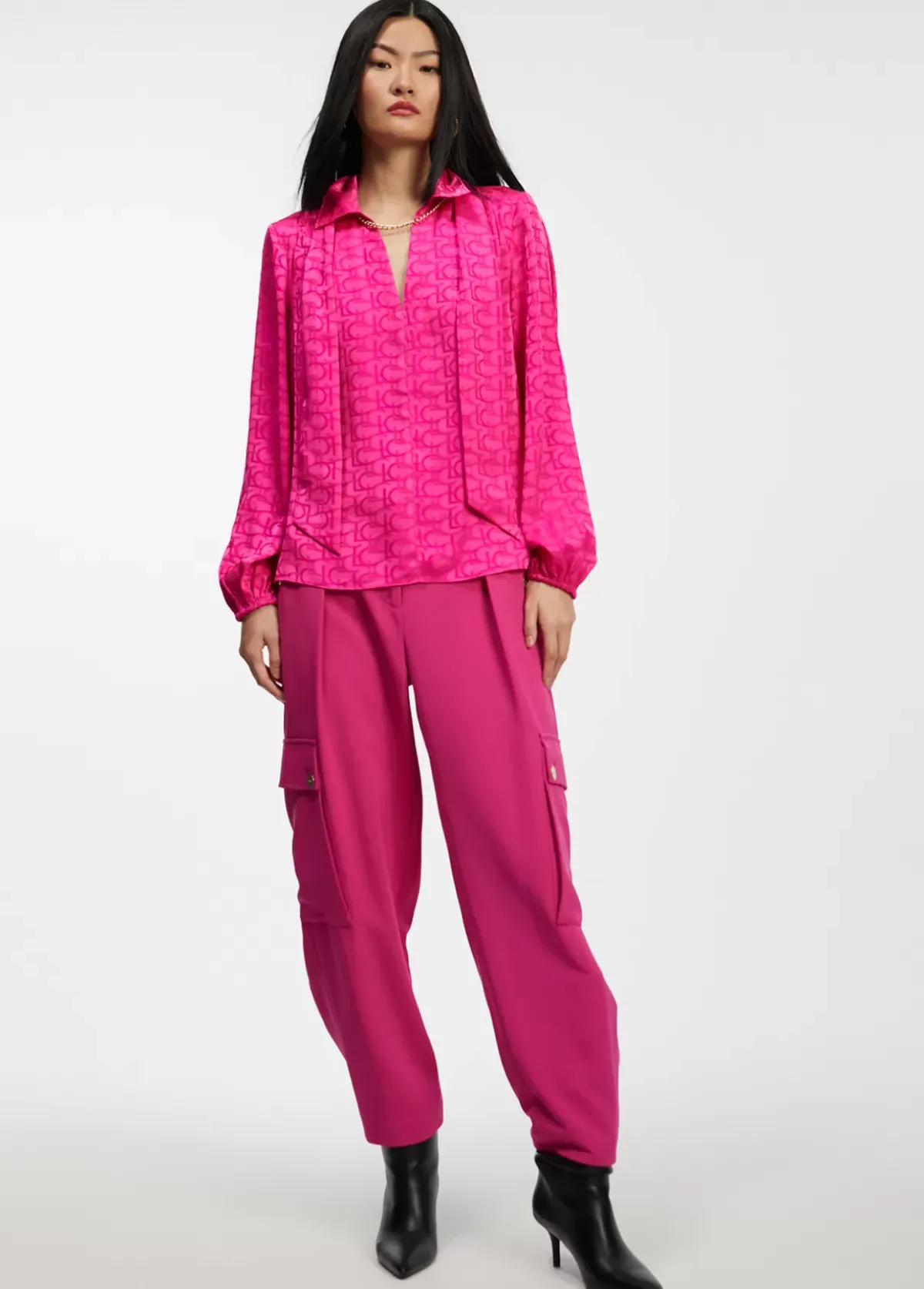 New Blusa con lazo Camisas Y Blusas