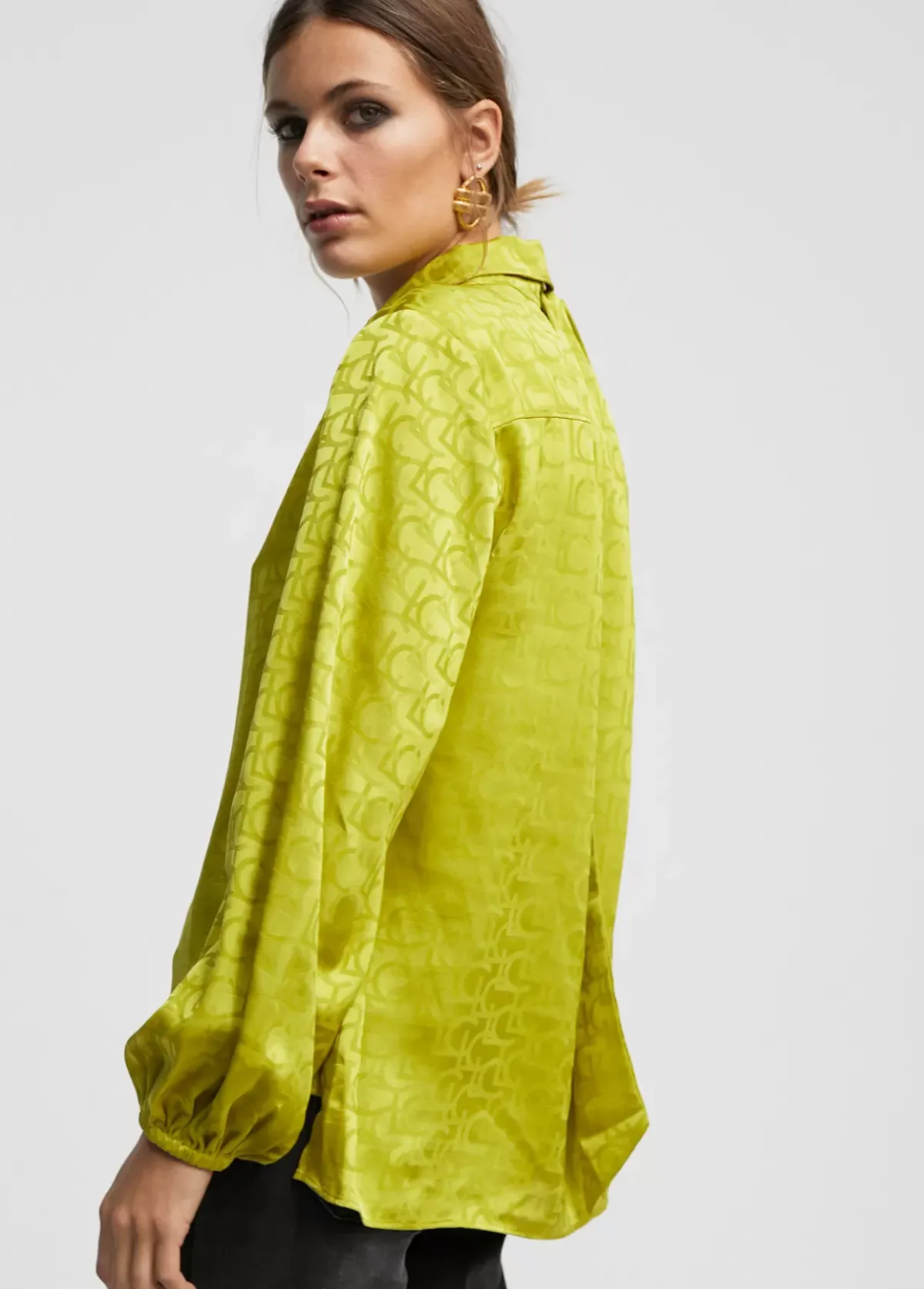 Outlet Blusa con lazo Camisas Y Blusas