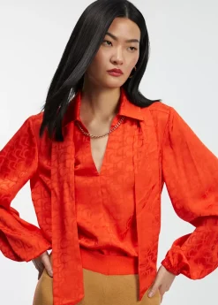 Best Blusa con lazo Camisas Y Blusas