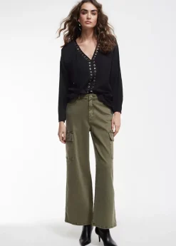 Online Blusa detalle eyelets Camisetas Y Tops|Camisas Y Blusas