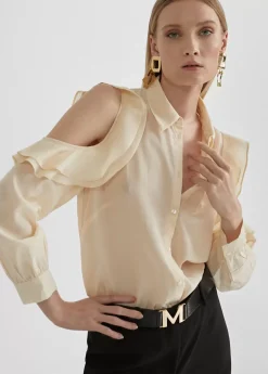 Hot Blusa hombros descubiertos Camisas Y Blusas