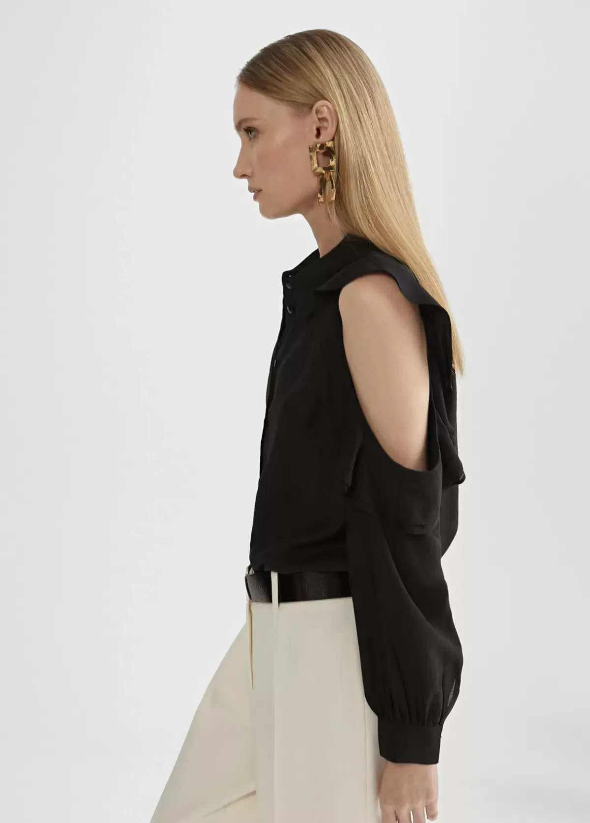 Online Blusa hombros descubiertos Camisas Y Blusas