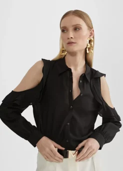 Online Blusa hombros descubiertos Camisas Y Blusas