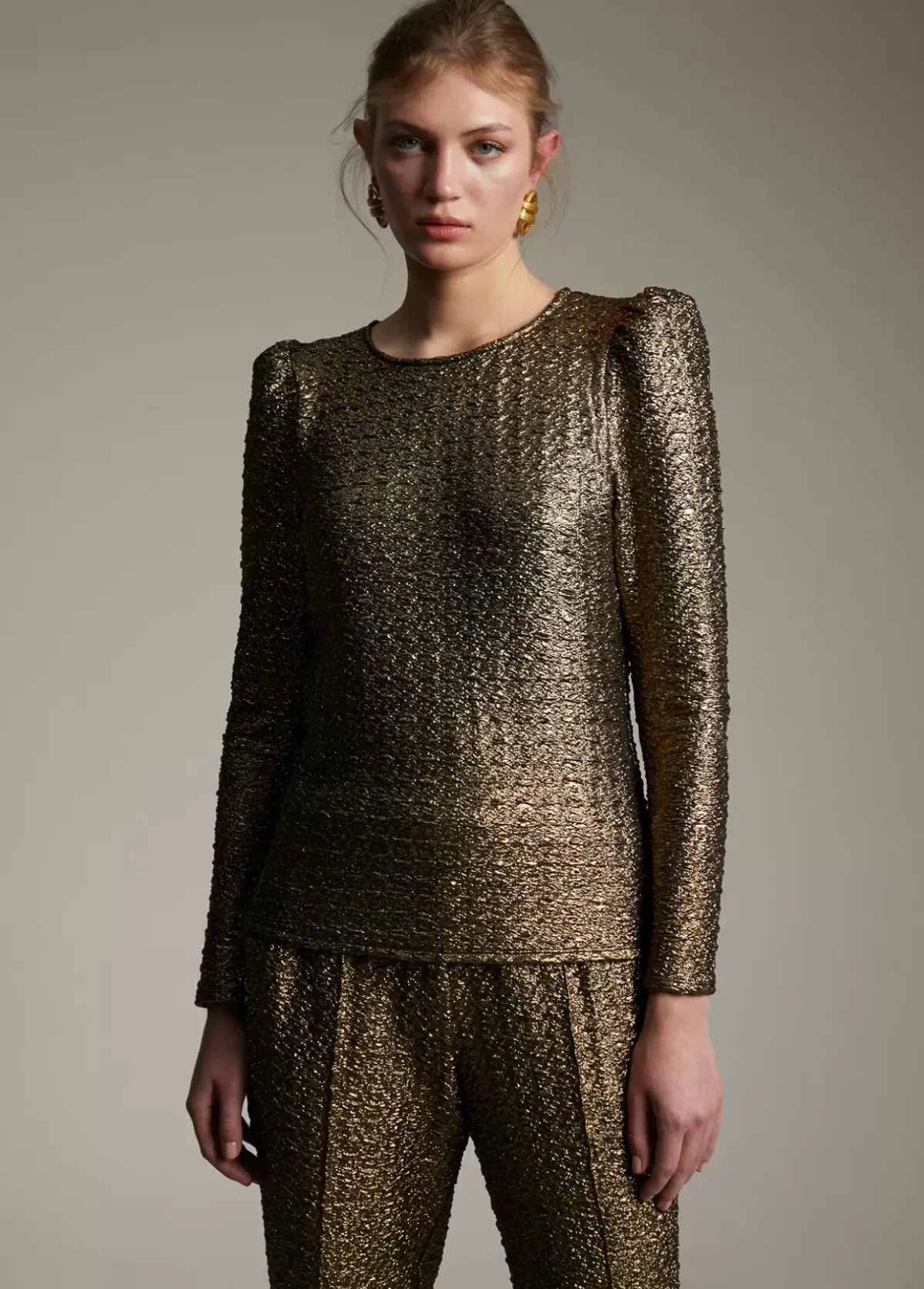 Outlet Blusa manga abullonada Camisas Y Blusas