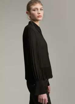 Outlet Blusa plisada Camisas Y Blusas