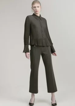 Outlet Blusa plisada Camisas Y Blusas