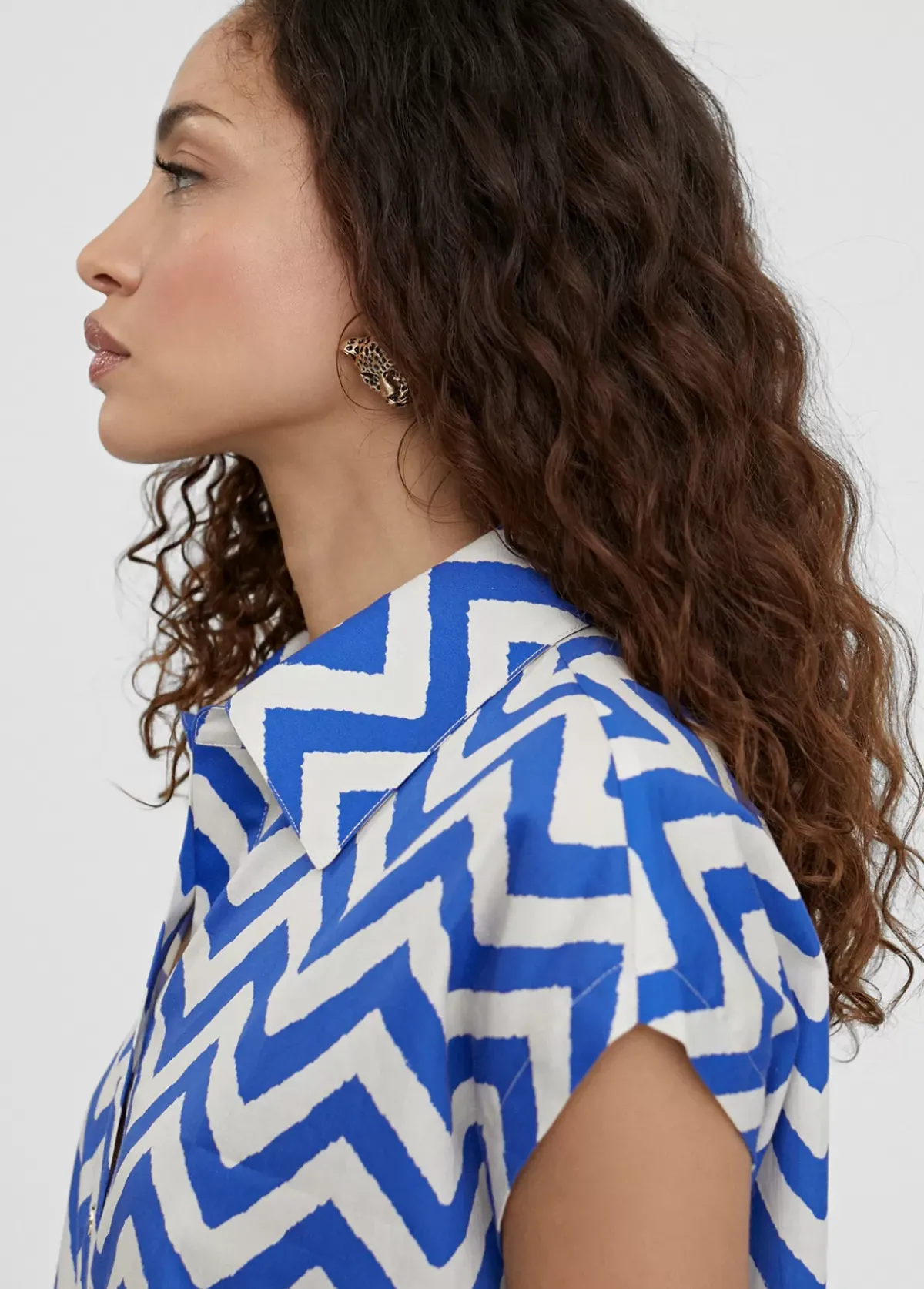 Hot Blusa rayas zig zag Camisas Y Blusas