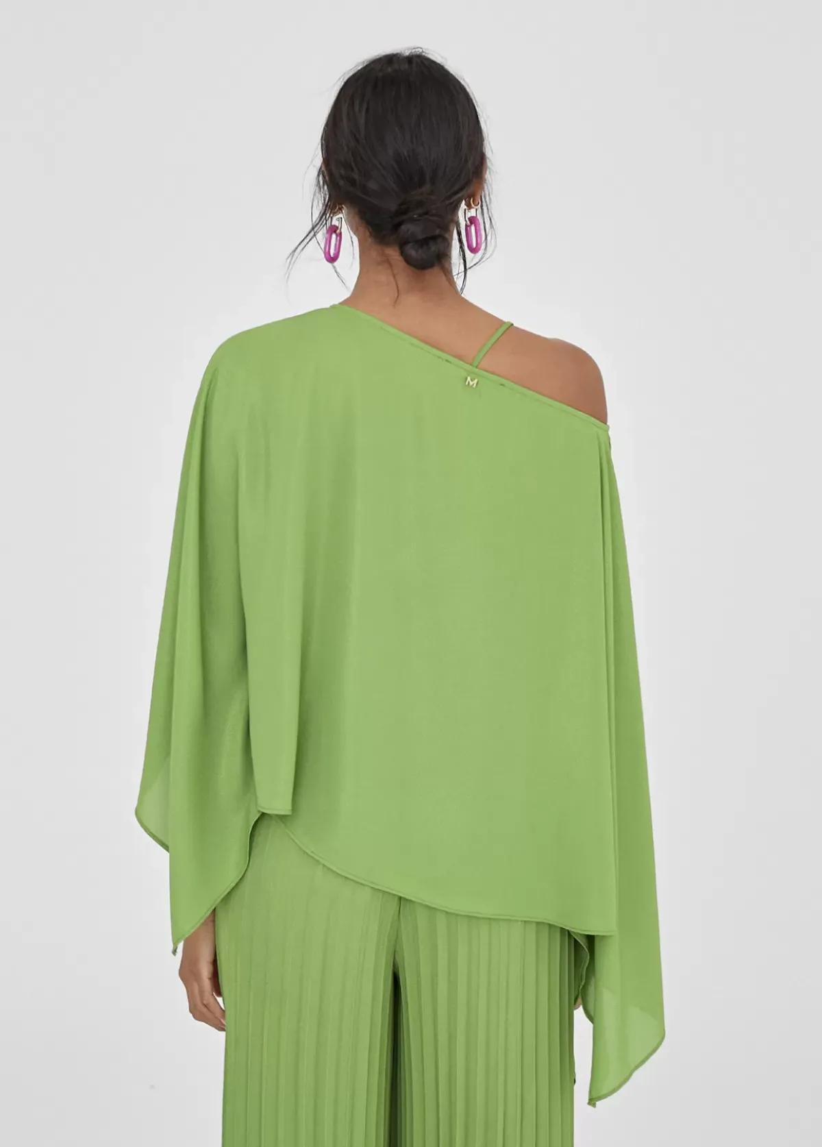 Hot Blusa/capa satinada Camisas Y Blusas