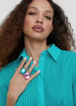 Online Blusón largo aberturas Camisas Y Blusas|Americanas Y Blazers