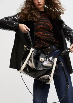 Best Bolso efecto piel brillante Bolsos Shopper|Bolsos De Hombro