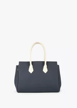 Bolso shopper azul y blanco Bolsos
