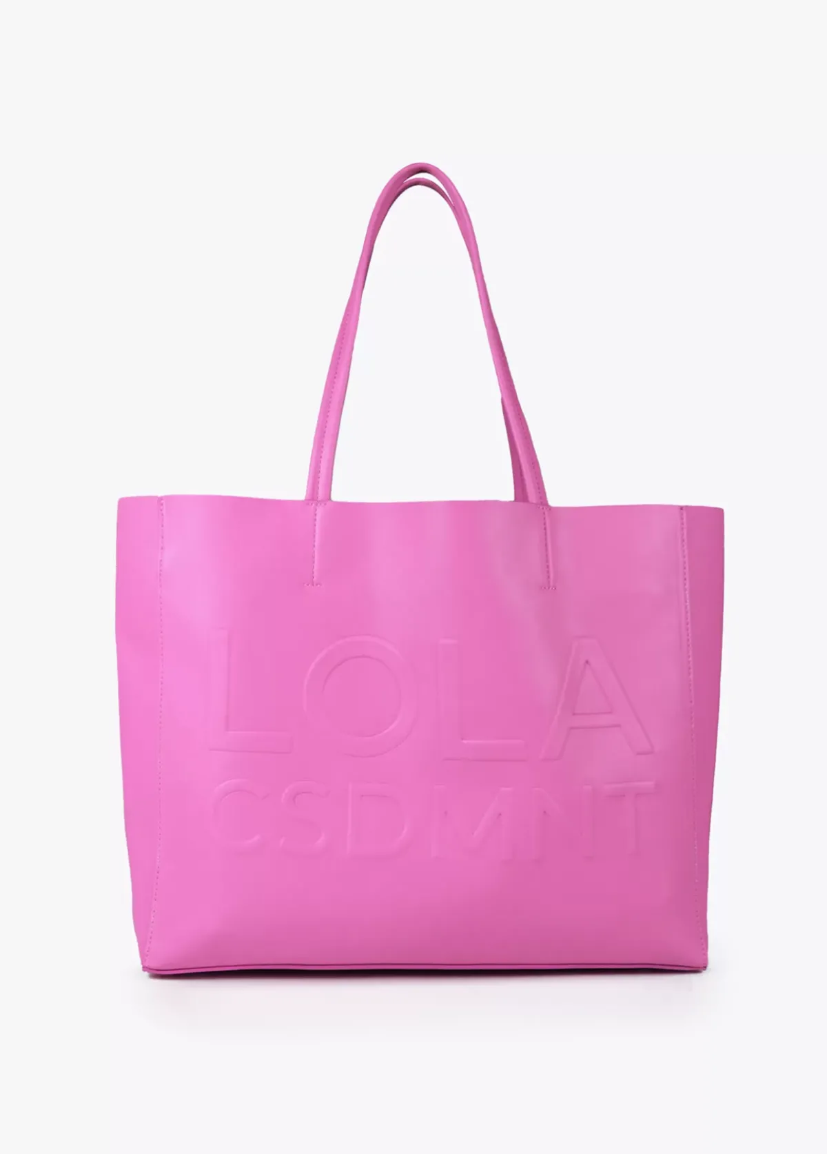 Bolso shopper con logo en relieve Bolsos