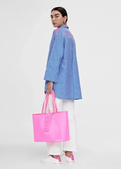 Bolso shopper con logo en relieve Bolsos