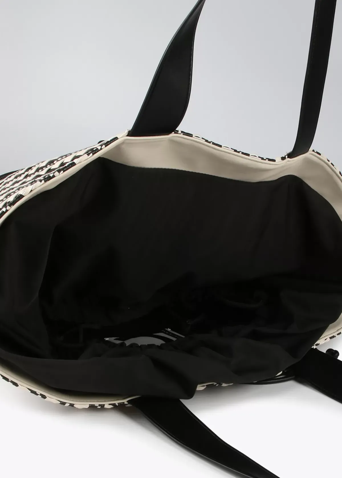 Sale Bolso tipo cesta en efecto rafia Bolsos|Baño